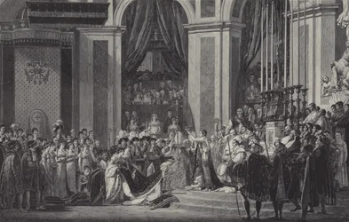 The Coronation of Napoleon as Emperor of France in Notre Dame de Paris, 1804