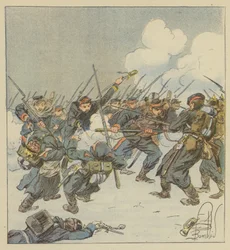 Bayonet Charge of the 22nd Mobiles (Dordogne) at the Battle of Saint-Jean-sur-Erve