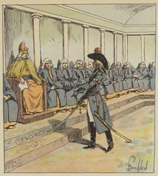 Junot threatens the Senate of Venice