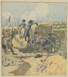 The artillery commander was everywhere