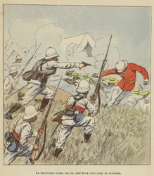 Lieutenant Grass Kills a Hova Chief with a Revolver Shot
