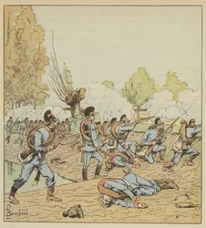 The Germans Attack the Park of the White Ladies