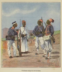 Malagasy and Hausa Riflemen