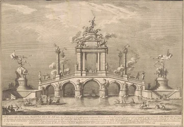 The First Machine for the Chinea of 1755: A Triumphal Bridge with Antiquities from Herculaneum