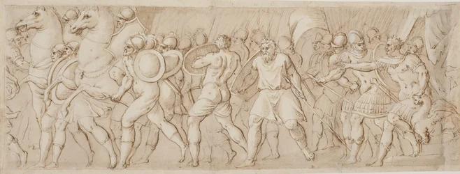Rape of the Sabine Women, Right Half