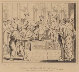 Elymas the Sorcerer struck blind, Acts