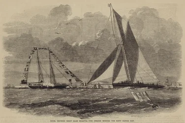 Royal Harwich Yacht Club Regatta, the Amazon winning the Sixty Guinea Cup
