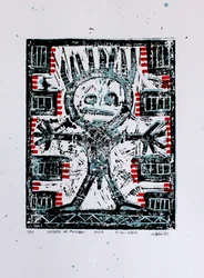 Crowned Tribal Figure