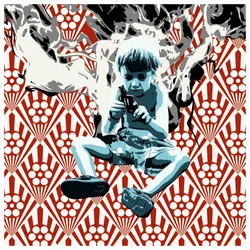 Digital Kid Red Pattern