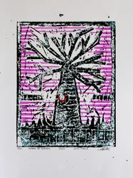 Stylized Desert Palm