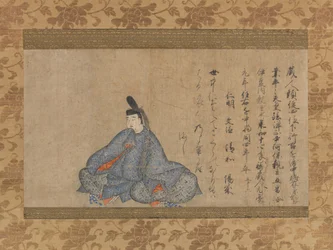 Ariwara Narihira (825–880), from the Fujifusa Version of Thirty-six Immortal Poets