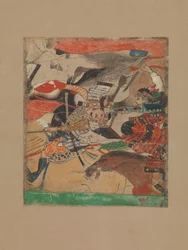 Battle at Rokuhara, from The Tale of the Heiji Rebellion (Heiji Monogatari)