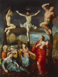 Christ on the Cross with Mary, John, and Mary Magdalene