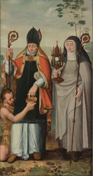 Saint Clare and Saint Martin of Tours