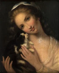 Young Girl with a Cat