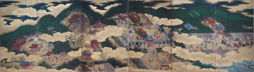 Temples in Eastern Kyoto, c. 1600, Japan, Momoyama Period