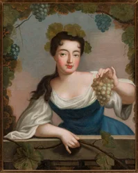 Woman with a Bunch of Grapes