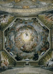 Assumption of the Virgin, from the ceiling of the dome, 1526-30