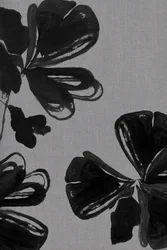 Abstract Black Flowers