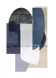 Abstract Blue Geometry