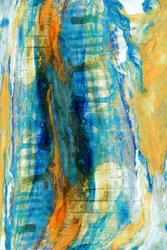 Abstract Blue Gold Flow