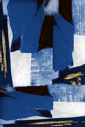 Abstract Blue and Gold