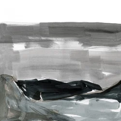 Abstract Grey Mountains