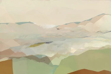 Abstract Mountain Serenity