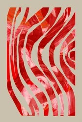 Abstract Red Flow