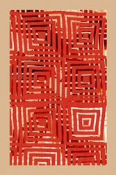 Abstract Red Squares