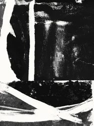 Black White Abstract Strokes