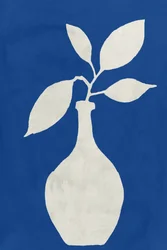 Blue Botanical Vase