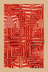Bold Red Geometry