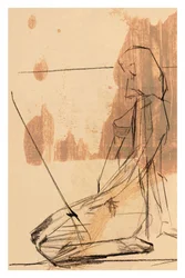 Contemplative Abstract Figure
