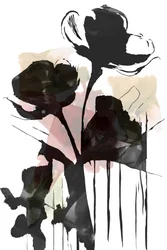 Dark Floral Abstract