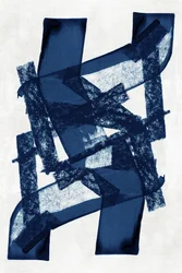 Deep Blue Abstract Shapes