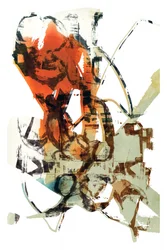 Dynamic Orange Abstract
