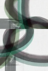 Green Grey Abstract Flow