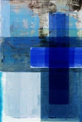 Indigo Blue Abstract