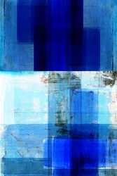 Layered Blue Abstraction