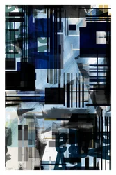 Layered Geometric Blue