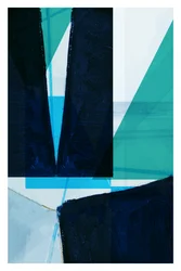 Modern Blue Geometric Shapes