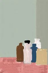 Muted Bottle Still Life