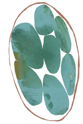 Organic Teal Gems