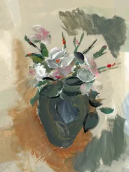 Painterly Flower Still Life