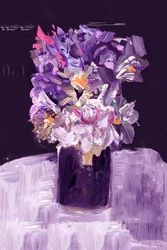Painterly Purple Bouquet