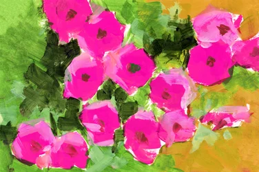 Pink Garden Blooms