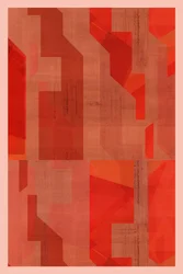 Red Geometric Layers