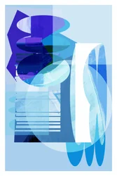 Serene Blue Abstraction