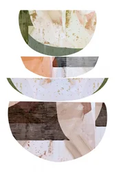 Stacked Abstract Semicircles